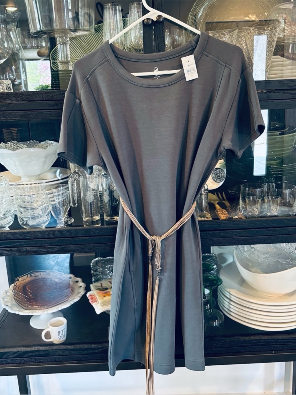 Lou & Grey NWT Green Dress with Pockets